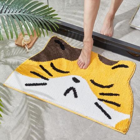 Kylpymatto Liukumaton imukykyinen suihku Kylpyhuonematto Matto Eläin Cat 40x60cm