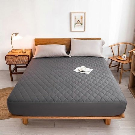 Ultra blødt microfiber lagen med elastik, tykt madrasbeskyttelseslagen til madrasser op til 30 cm høje, 180*200cm