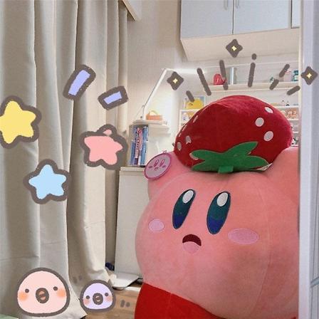 40*45cm Kawaii Sanrio plysj pute Kuromi My Melody Kirby tegneserie anime dukke leke myk plysj barnas bursdagsgave] 45CM-WELLNGS Kirby-10 45CM