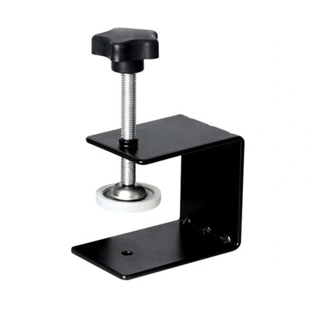 1 stk. Stål møbelklemme for montering av skuffefronter, kraftig, fleksibel boremal for montering av skapstammer