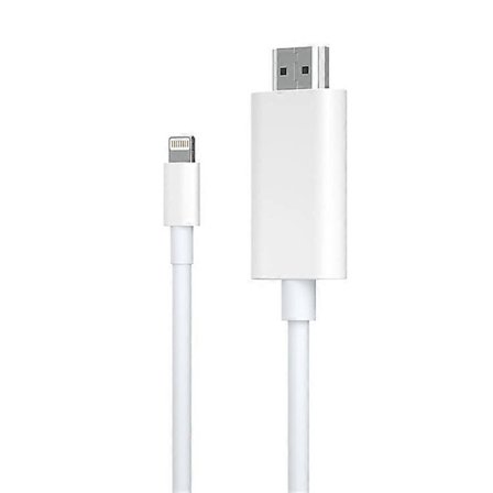 Lightning til HDMI-kabel for iPhone iPad 1080P HD skjermspeilingsadapter støtter iOS 11.0+
