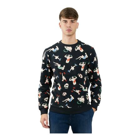 Moschino, Sweatshirts Czarny, Mężczyzna, Rozmiar: S