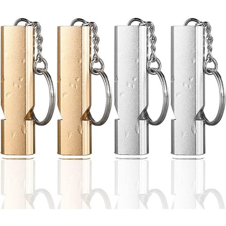 4-delt - Overlevelsesfløyte - Dobbeltrørs aluminium nødfløyte