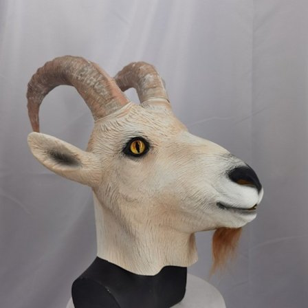 Kauris Antilooppi Eläimen Pää Naamio Uutuus Halloween Puku Juhlat Lateksi Eläin Naamio Koko Pää Aikuisille