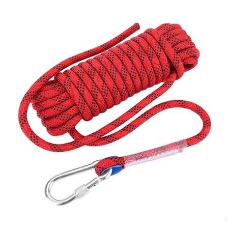 12 mm kraftig paracord-faldskærmsline (rød-10 m)