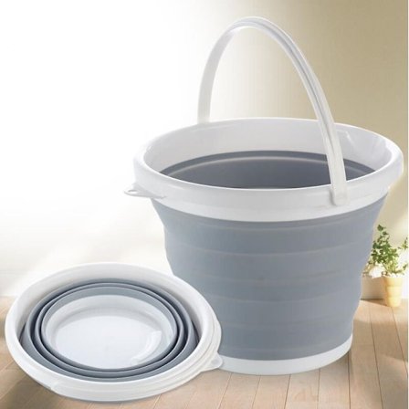 En hopfällbar hink med bärbara tunnor för resor utomhus 3L