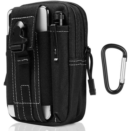 Kompakt Militær Bæltetaske i Nylon til Små Multiværktøjer, Mobiltelefon, Udendørs Sport, Vandring og Camping