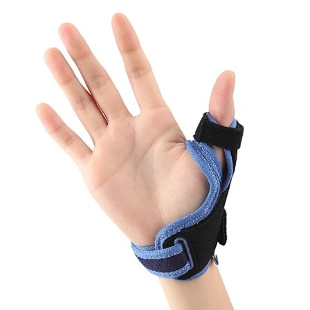 (L) Tommelhåndleddsbeskyttelse, tommelfingerstøtte, egnet for artritt smerter, leddgikt, triggerfinger, senebetennelse, forstuinger, egnet f