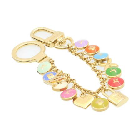 Louis Vuitton Vintage, Pre-owned Porte Cles Chainne Pastilles Geel, Dames, Maat:ONE Size