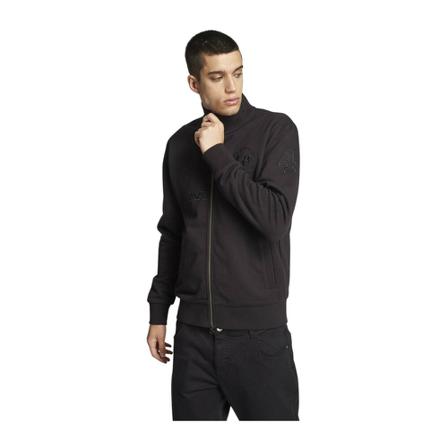 La Martina, Men's Smf 305Fp 529 in soft cotton with relief logo Zwart, Heren, Maat:L