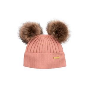 Bjällra Couture Pink Pom Pom Beanie One Size - Headwear - One size - Pink