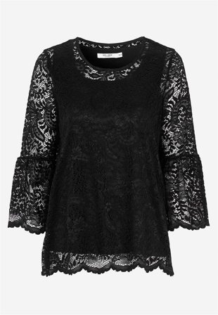 Cellbes of Sweden - Spetstopp med trumpetärm - svart - för damer - 50/52