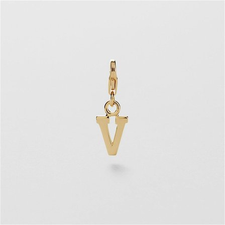 V Letter Charm