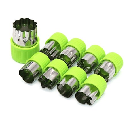 Ni-delt sæt hjem blomst udskærer bagning tegneserie cookie skimmel bab