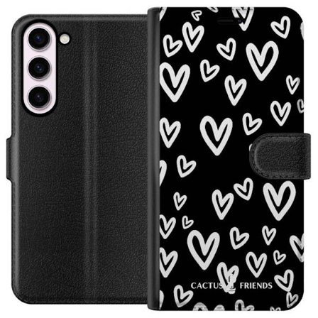 Yhteensopiva Lompakkokotelo Samsung Samsung Galaxy S23+ Cactus and Friends - Handdrawn Love Chaos