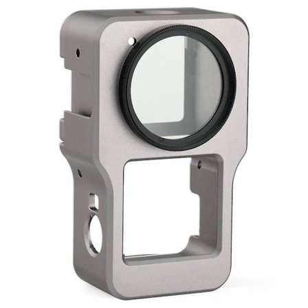 Aluminiumlegering Skyddande Metallhölje Ram + UV-linsfilter för DJI Action 2 Kamera Tillbehör