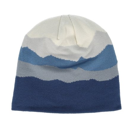 Beechfield - Blau traditionalbeanie Mütze - Rocky Mountain Peaks Pull-on Blue Beanie @ Hatstore