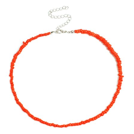 Bohemian Handmade Rainbow Beads Choker Halsband Candy Color