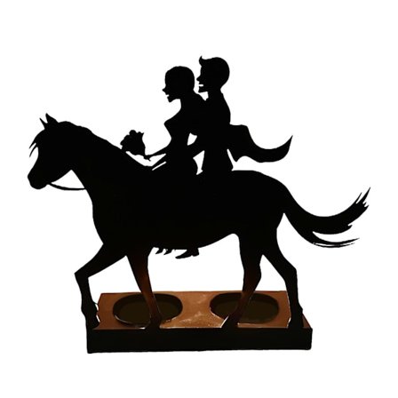 Tealight-kynttilänjalka Kynttilänjalat Hotelli Vuosipäivä Siluetti Kynttilänjalka (FMY) Hevonen 17x6x15.3cm