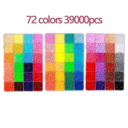 2,6 mm 24/48 färger Hama pärlor Utbildning Strykpärlor 3D-pussel Pärlor Strykningsgaranti perler Smältpärlor diy leksak miangas(39000st)