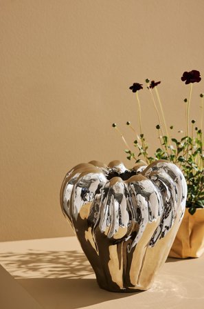 Pastill - Ruth Bold vase - Sølvfarvet - Urtepotteskjulere & vaser - Fra Homeroom