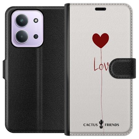 Yhteensopiva Lompakkokotelo Xiaomi Xiaomi Redmi 15C Cactus and Friends - Love Balloon Minimal