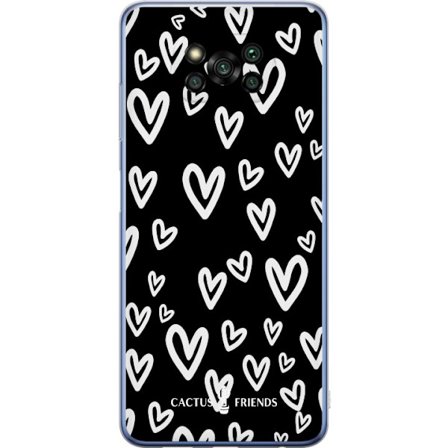 Kompatibelt Mobildeksel til Xiaomi Xiaomi Poco X3 Pro Cactus and Friends - Handdrawn Love Chaos