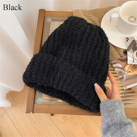 Strikket Hue Beanie Hatte SORT