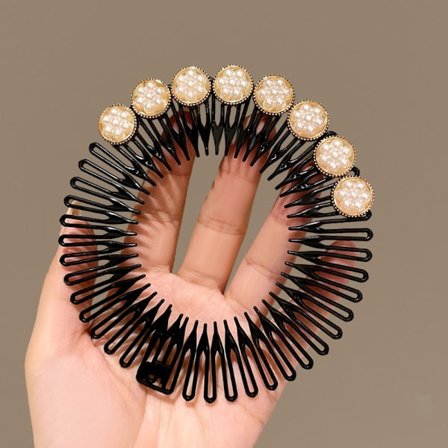 Rhinestone hårkam Vågigt hårbåge 6 6