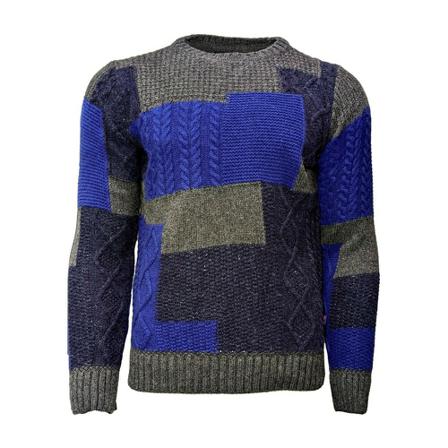 Bob, Round-Neck Knitwear Grijs, Heren, Maat:L