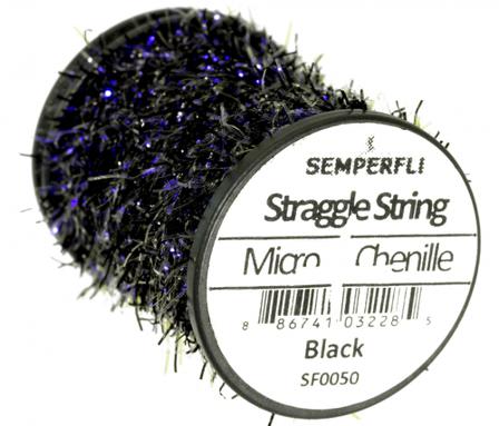 Semperfli Straggle String UV Micro Chenille - Black