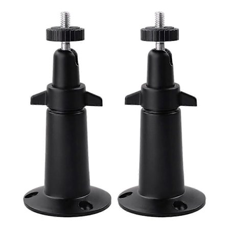 Justerbart väggfäste i metall för bordsskiva och tak, säkerhetsfäste för Arlo Arlo Pro-kamera (2-pack svart)