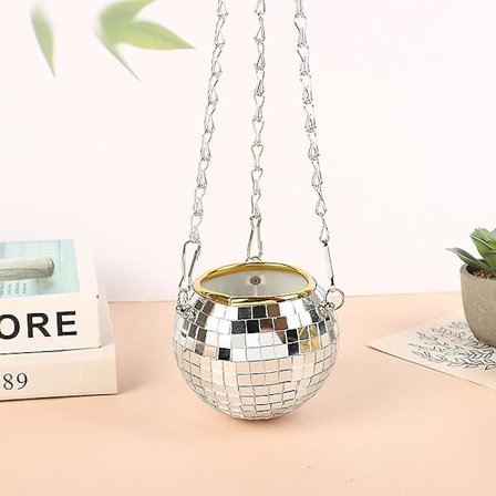 Discokula Hängande Blomkruka för Inomhusväxter Blomplanteringshängande Korg