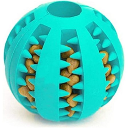 Interaktiv hund leksak bitresistent hund godis dispenser boll för lek och tugga
