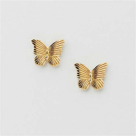 Butterfly Studs - 24K VERGOLDETES STERLINGSILBER