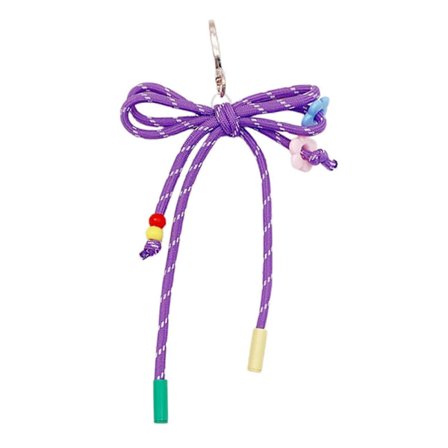 Multifunktionell nyckelring i nylon med eleganta designer, modeaccessoar för nycklar, telefoner och ryggsäcksdekoration, mörkbrun