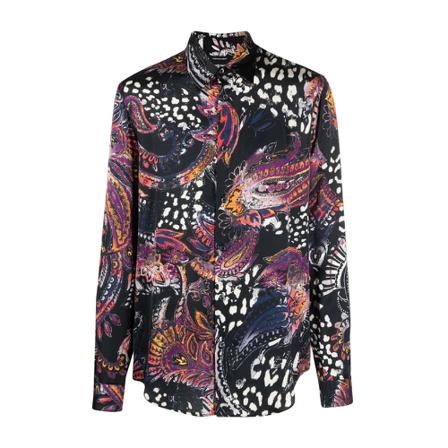Just Cavalli, Casual Shirts Paars, Heren, Maat:XL