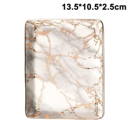 Smyckeskrin, marmor keramikhållare, keramisk smyckesbricka, smyckeskål, sminkbricka organizer, förvaringsfack organizer