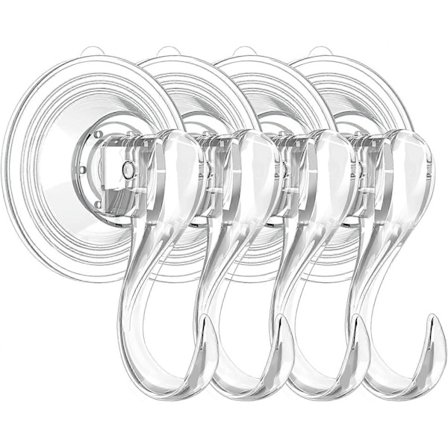 Multifunktionelle sugekopkroge, stærke genanvendelige vakuum kraftige 3 kg sugekopkroge til badeværelsesvindue glas køkken, bøjler til håndklæde HGJ