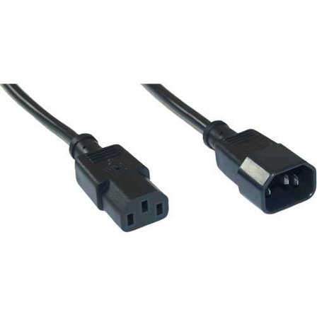 Goobay Kaltgeräteverlängerungskabel IEC C14 -> IEC C13 St/Bu 3.00m