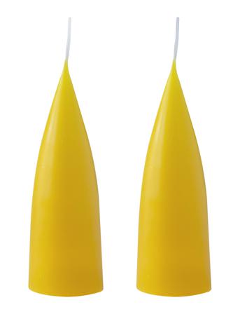 Hand Dipped C -Shaped Candles, 2 Pack Home Decoration Candles Block Candles Gul Kunstindustrien
