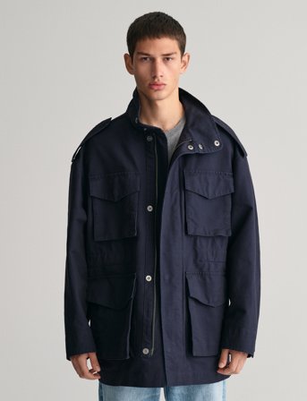 GANT Cotton Field Jacket - Navy - S