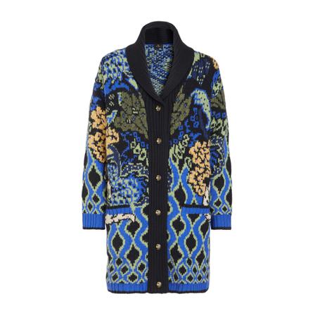 Etro, Knitted Dress Blauw, Dames, Maat:S