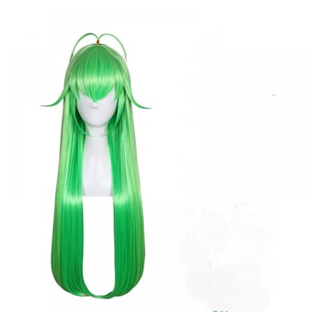 Anime Cosplay Parykker, Varmebestandige Syntetiske Parykker til Halloween, Hverdagsfest Kostumetilbehør (Grøn)