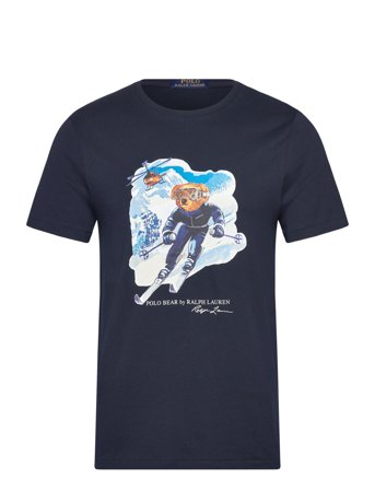 Polo Ralph Lauren Custom Slim Fit Polo Bear T-Shirt - Navy - S