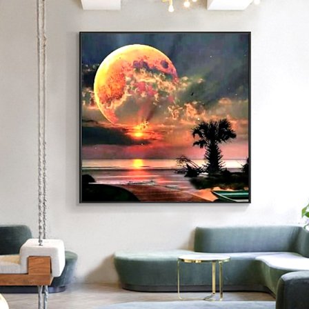 Uusi 5D Timanttimaalaus Maisema Täysi Timantti Ristipistos Tikku