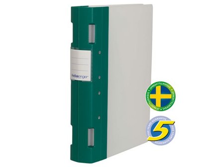 KEBA Gaffelpärm Ergo A4 55mm grön/neutral - Lyreco - Kontorsmaterial - Pärmar och register - Gaffelpärmar i plast