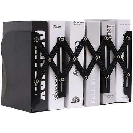 Justerbar bokstøtte, skrivebordsmagasinfilsarrangørholder, skrivebordsarrangør