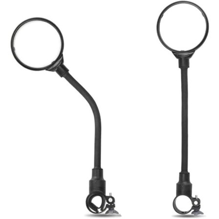 2-pak cykelbakspejl med beslag, 360° justerbart cykelspejl styr-monteret, HD vidvinkel sikkert cykelbakspejl til