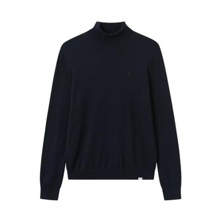 Les Deux Rollneck Knit Blå, Herre Rullekraver